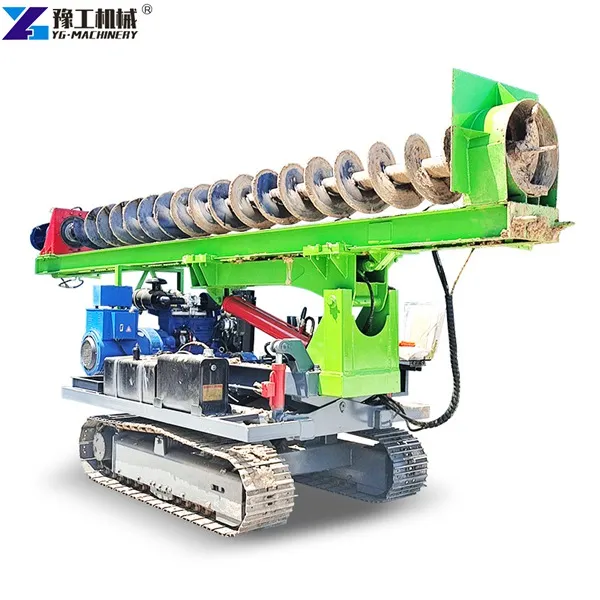 Solpanelboring riggen med snegle